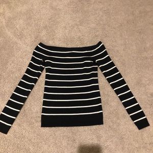 American eagle off the shoulder sweater